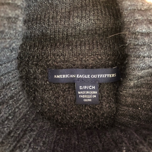 Dark Gray Mockneck Sweater - Picture 4 of 6